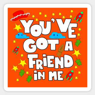 friends and friends Sticker